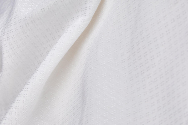 Aloe Vera Fibre Tiny Diamond Weave in Ivory fabric