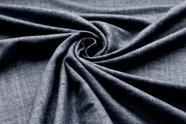 Chunky Silk Matka - Charcoal fabric
