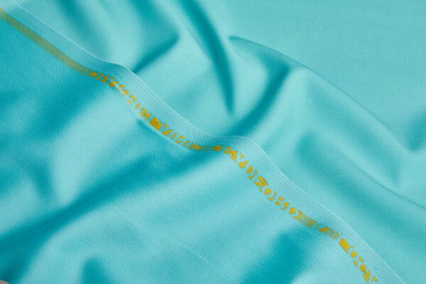 Luxury Italian Wool Suiting - Aqua fabric