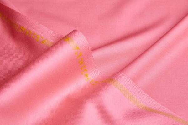 Luxury Italian Wool Suiting - Coral fabric