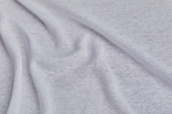 White Linen Jersey fabric
