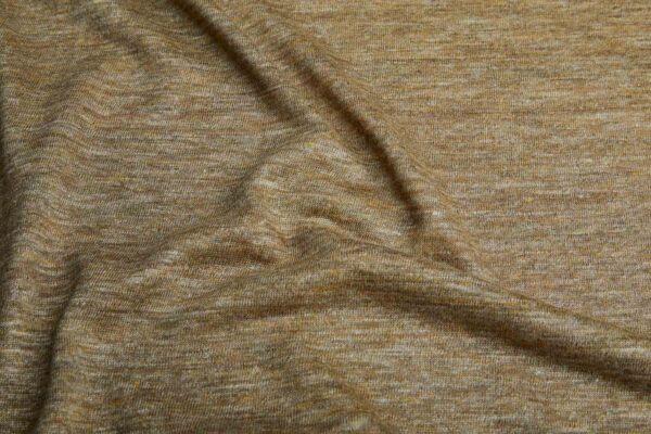 Olive Marl Linen Jersey fabric