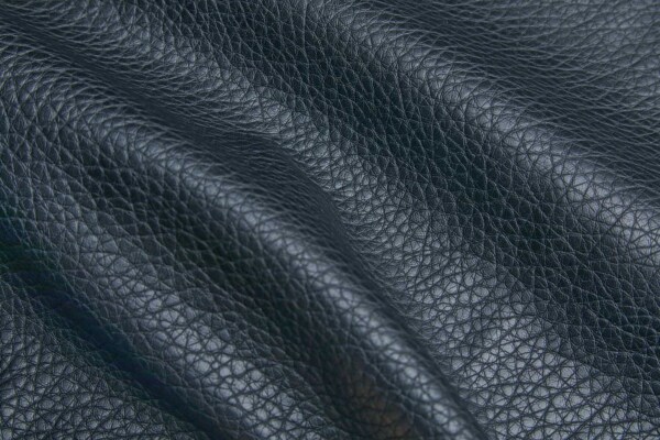 Thicker Textured Leatherette - Black fabric