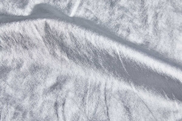 Soft Metallic Glove Leatherette - Silver Metallic fabric