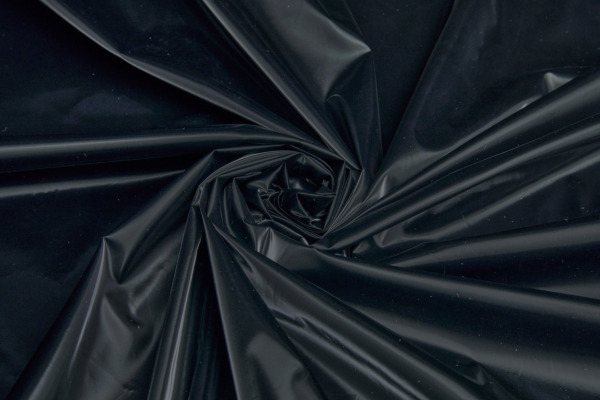 Soft Drapy Vinyl - Glossy Black fabric