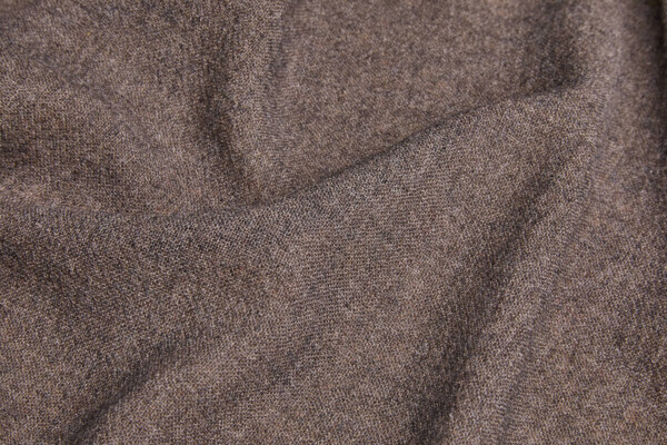 Wool Crepe Muslin - Marl Brown fabric