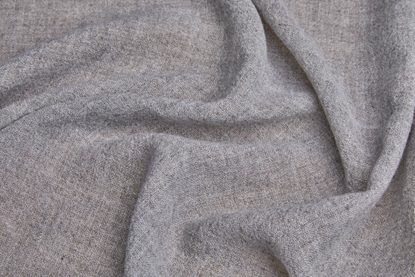 Wool Crepe Muslin - Marl Dove Grey fabric