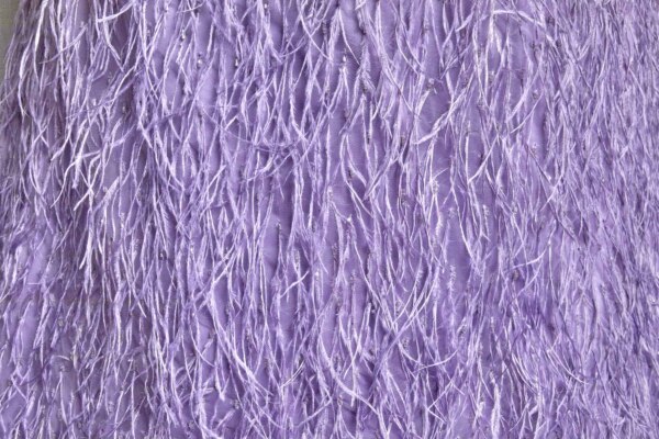 Beads and Ostrich Feathers on Tulle - Lilac fabric