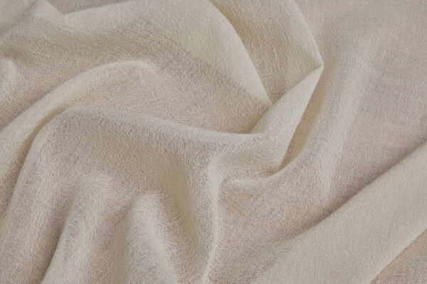 Wool Crepe Muslin - Ivory fabric