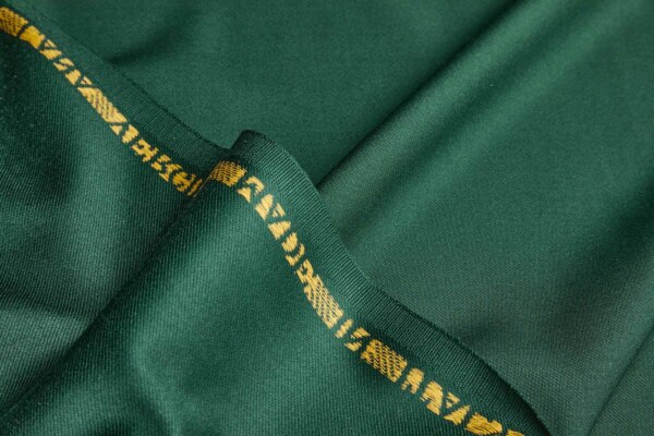 Luxury Italian Wool Suiting - Forest Green fabric