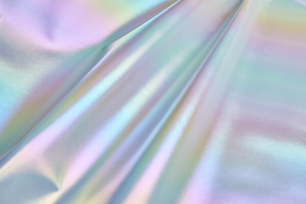 Medium Weight "Unicorn" Iridescent Grey Leatherette fabric