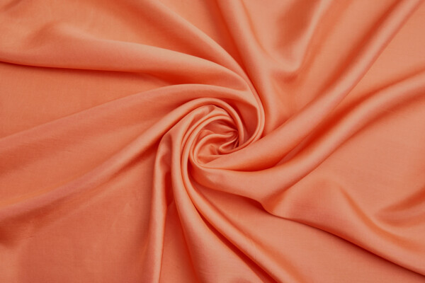 Slubbed Silk Habotai - Cantaloup fabric
