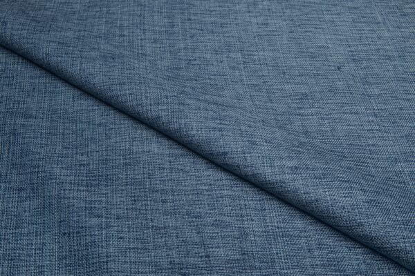 Silk and Cotton Matka - Denim Blue and Navy fabric