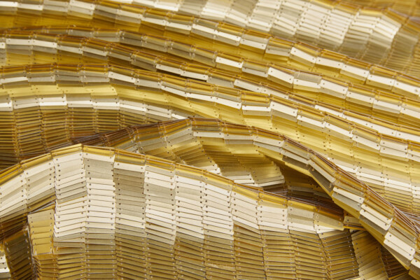 Overlapping Large Rectangular Sequins fabric