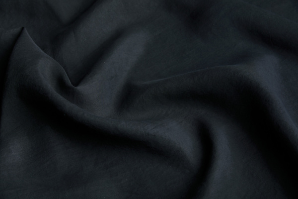 Mud Silk - Habotai - Black / Black fabric