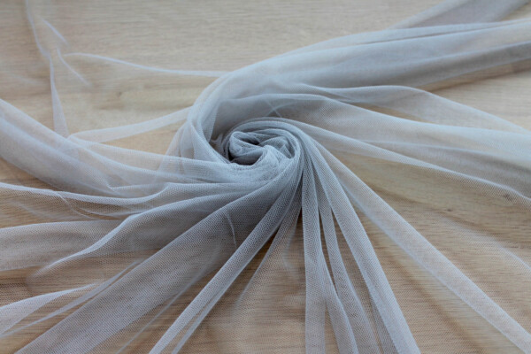 Soft Nylon Tulle - Mid Grey - T46 fabric