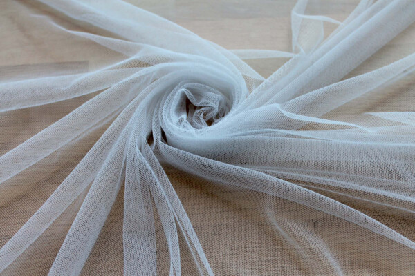 Soft Nylon Tulle - Steel Grey - T12 fabric