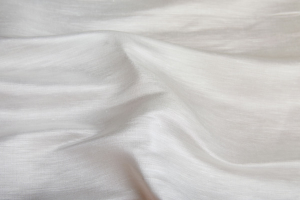 Slubby Silk and Linen Satin - Ivory fabric