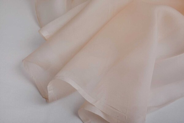 Silk Organza - Shell Pink fabric