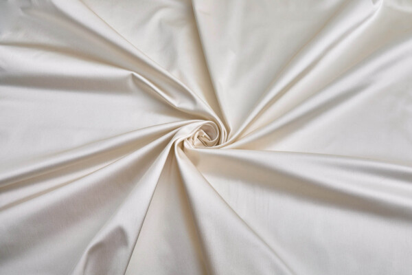 Stretch Duchesse Satin - Bone fabric