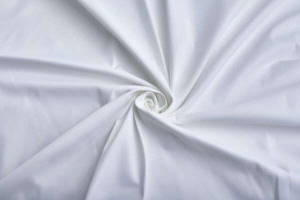 Stretch Duchesse Sateen - Off White fabric