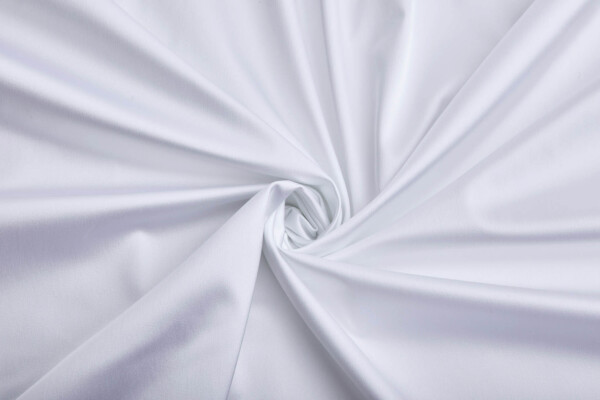 Stretch Duchesse Satin - New White fabric