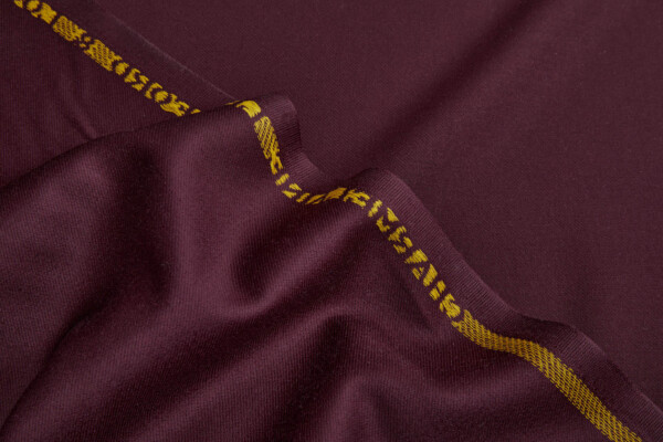 Luxury Italian Wool Suiting - Maroon fabric