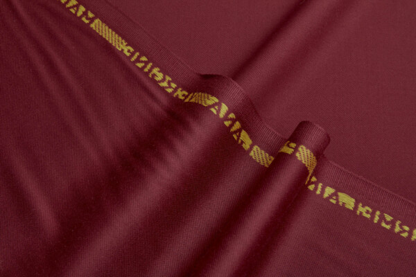Luxury Italian Wool Suiting - Burnt Red fabric