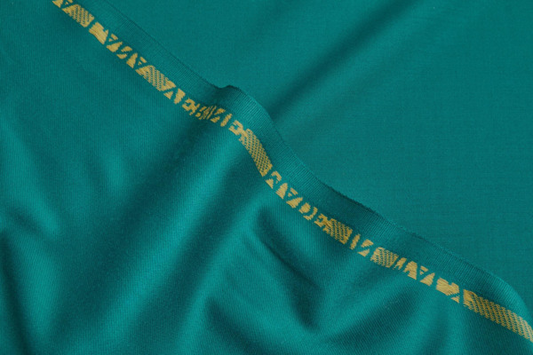 Luxury Italian Wool Suiting - Emerald Green fabric