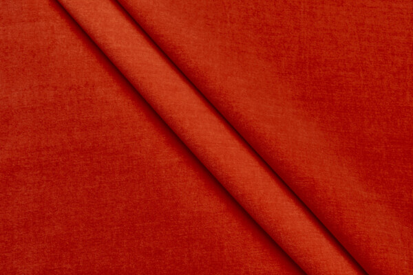 Italian Stretch Cotton Velvet - Orange