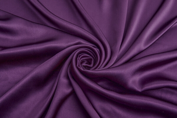 Lighter Weight Byzantine Purple Silk Satin - 135cm wide fabric