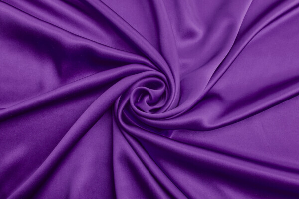 Bright Purple Silk Satin - 135cm wide fabric