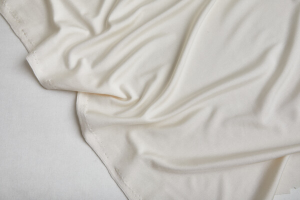 Silk Jersey - Deep Ivory - 138cm fabric