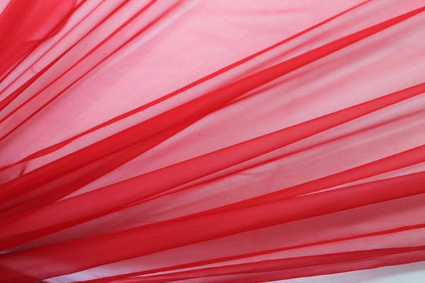 Red Silk Chiffon fabric