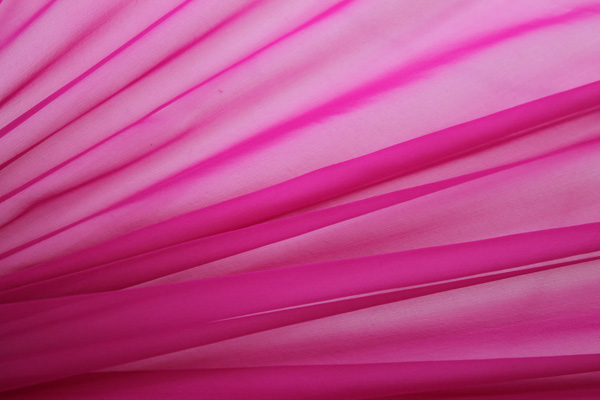 Fuchsia Silk Chiffon fabric