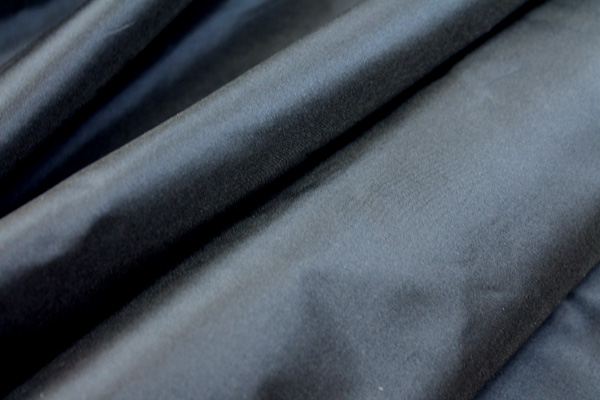 Silk Taffeta - Navy shot Charcoal fabric