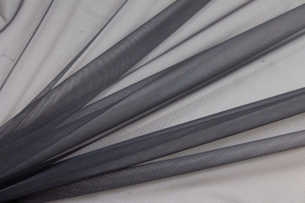 Stretch Tulle - Sheer Bodystocking - Grey fabric