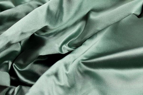 Poly Duchesse Satin - Sage Green fabric