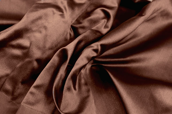 Poly Duchesse Satin - Coffee fabric