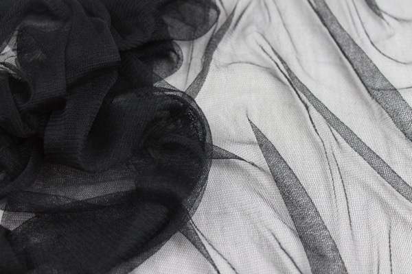 Soft Silk Tulle - Black fabric