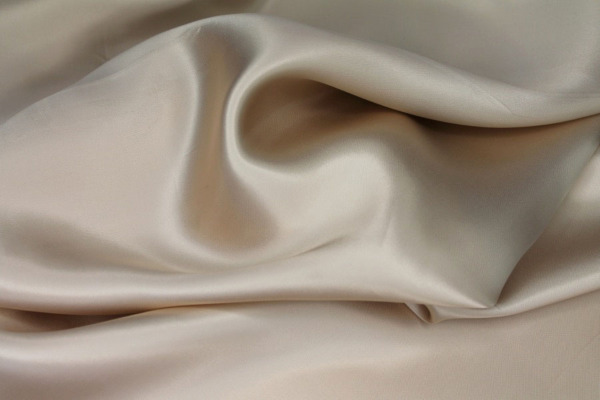 Pale Gold Viscose Satin Lining fabric