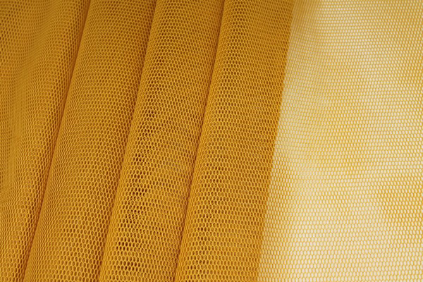 Sheer Airtex Mesh - Mustard fabric