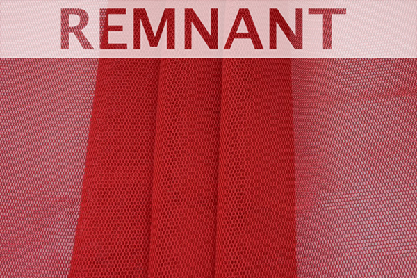 Sheer Airtex Mesh - Red - 0.7m Piece fabric