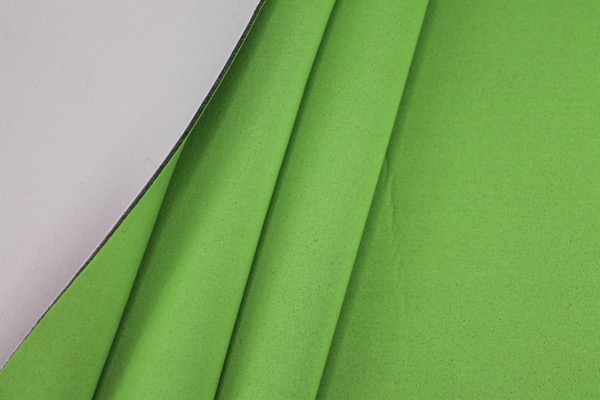 Bonded Jersey - Green/Pink fabric
