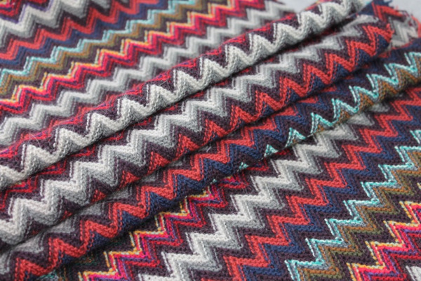 Zig Zag Knit - Browns fabric