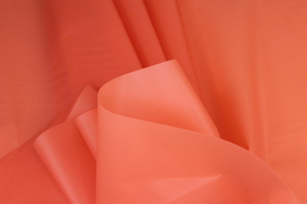 Coral Semi Transparent PVC / PU fabric