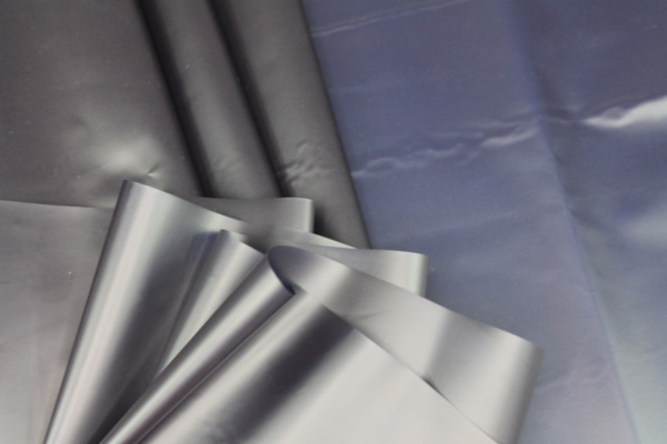 Navy Semi Transparent PVC / PU fabric
