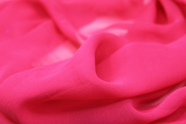 Cerise Silk Georgette - 110cm wide fabric