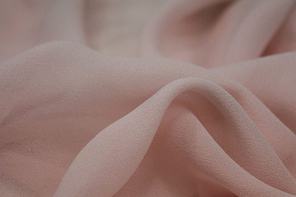 Pale Pink Silk Georgette - 135cm wide fabric