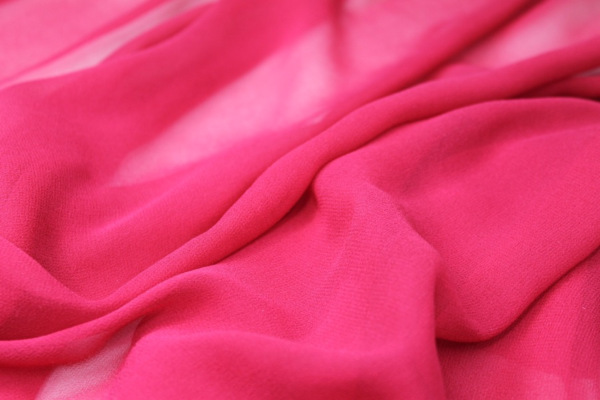 Raspberry Silk Georgette - 135cm wide fabric